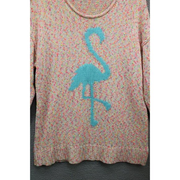Torrid Flamingo Marled Knit Rainbow Sweater-Size 0-Soft - Picture 3 of 10